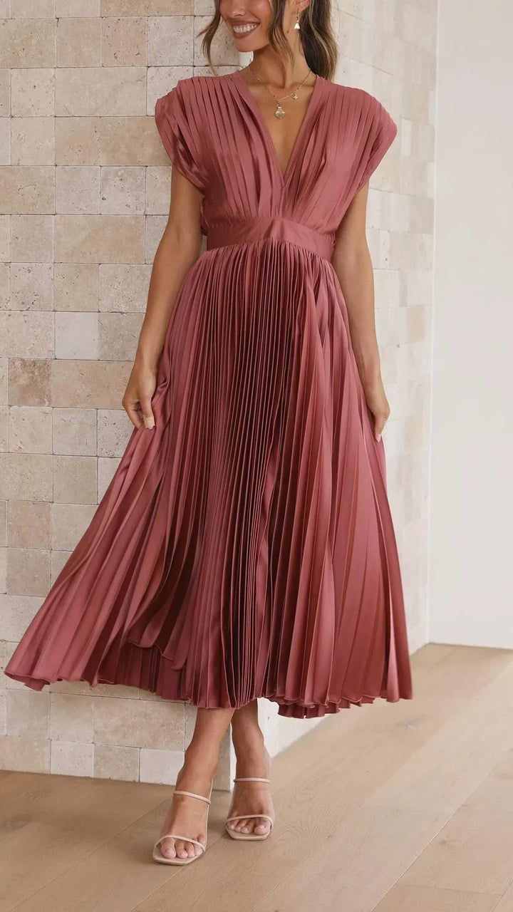 Elegant Pleated Dress