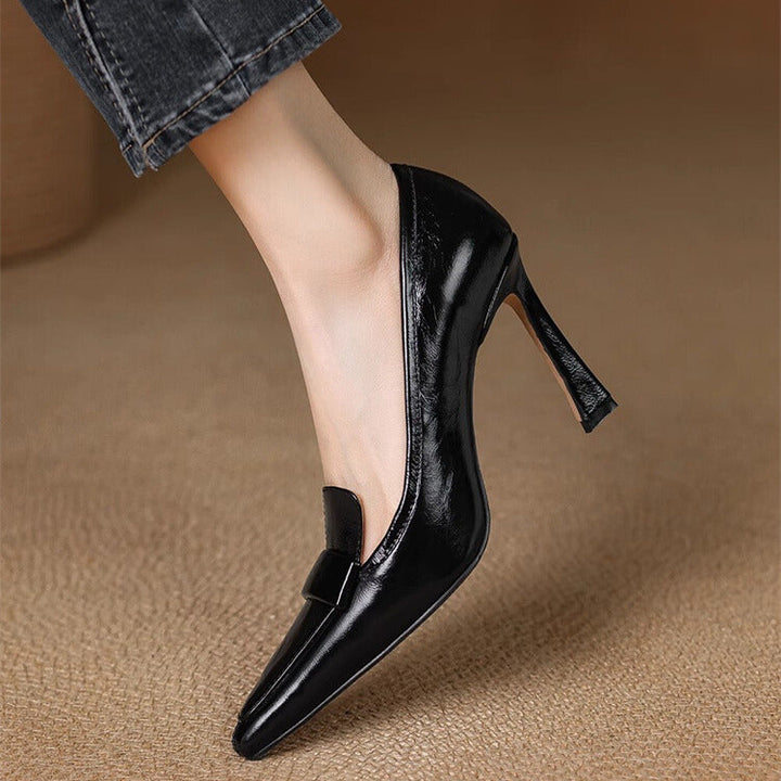 Verona Leather Stiletto Heels