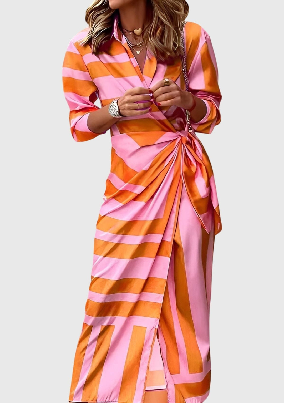 Everly Printed Wrap Dress