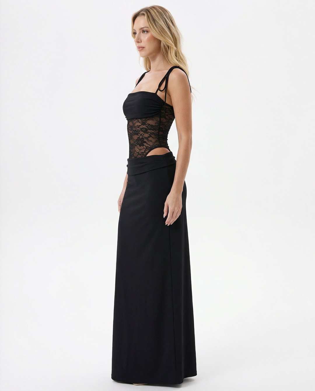 Lace Inset Maxi