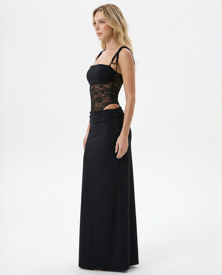 Lace Inset Maxi
