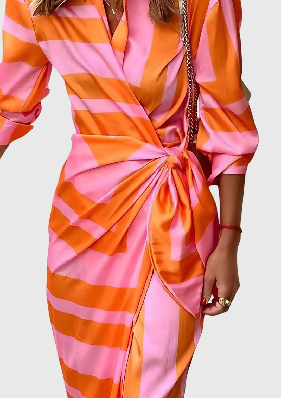 Everly Printed Wrap Dress