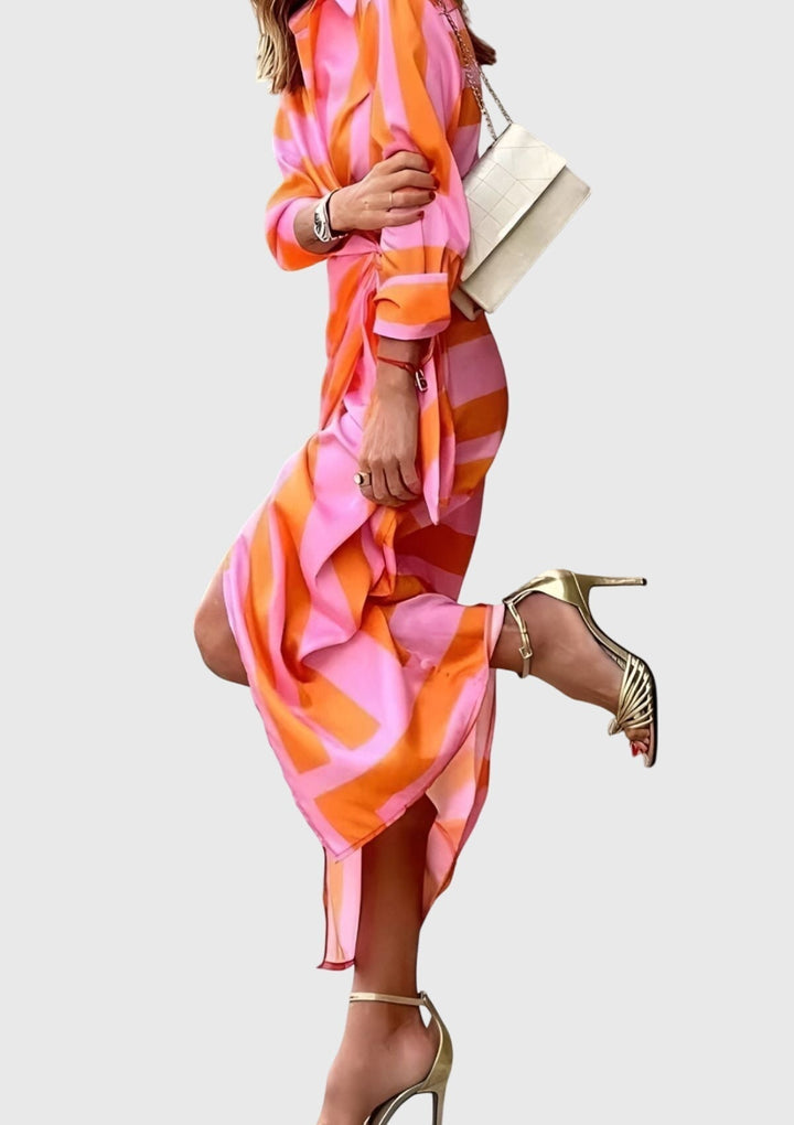 Everly Printed Wrap Dress