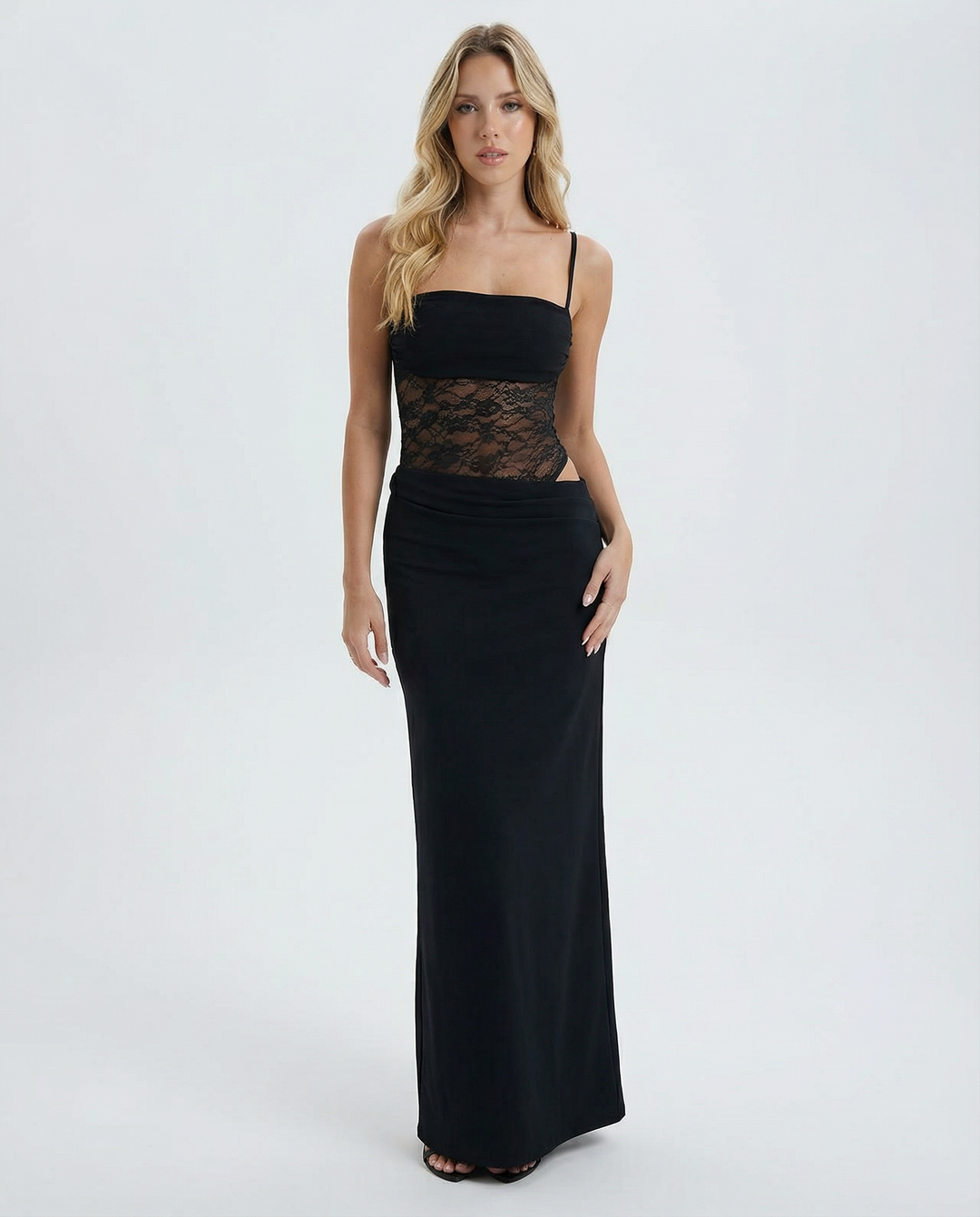 Lace Inset Maxi