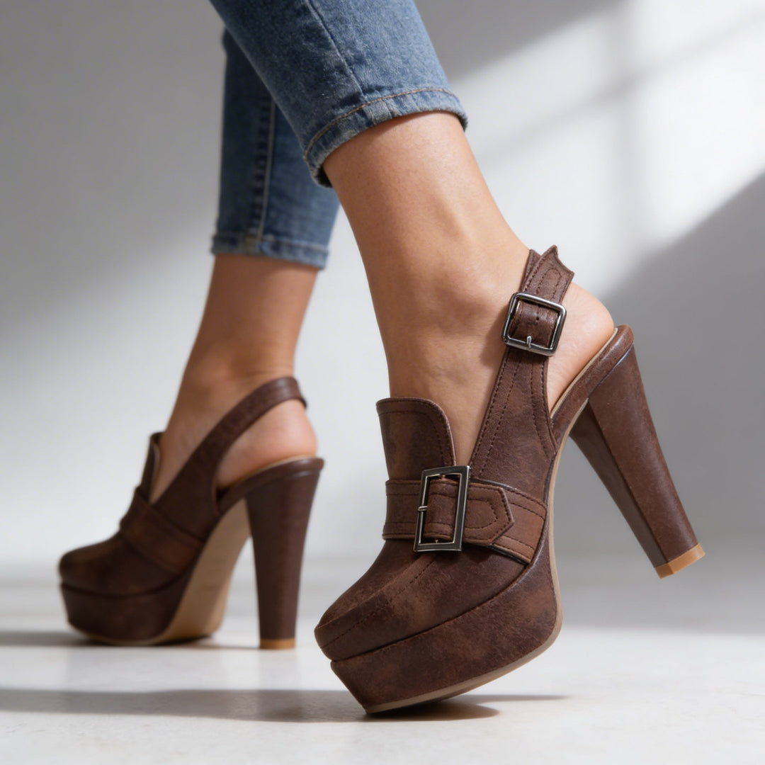 Siena Slingback Platform Heels