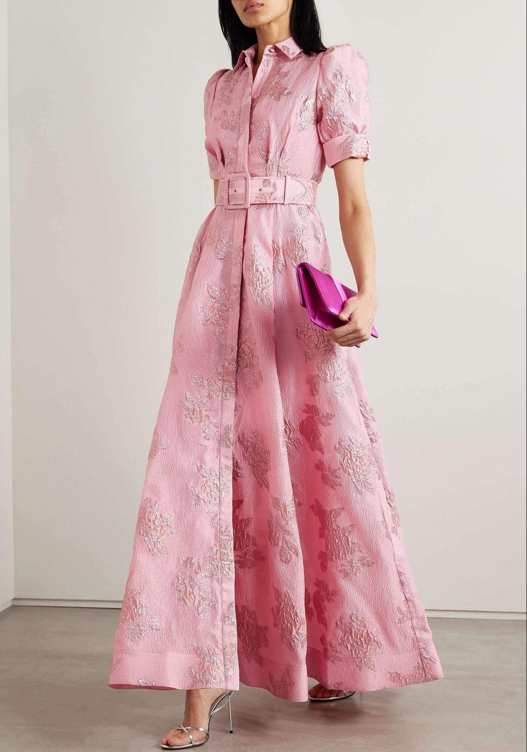 Sofia | Puff Sleeve Midi Dress