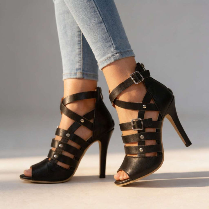Isla Cross-Strap Open Heels