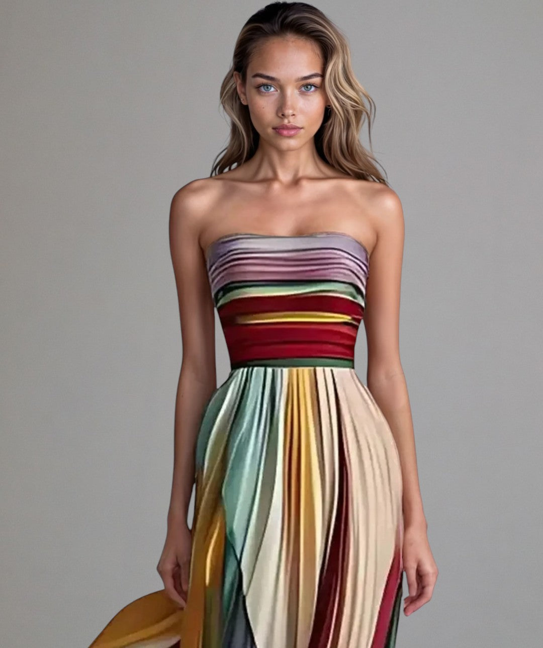 Talma Effortless Strapless A-Line Dress