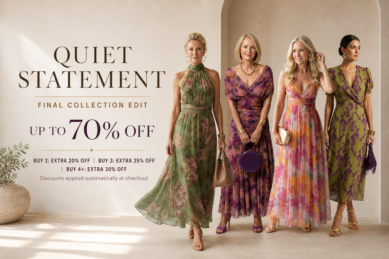 Monaco Lane Quiet Statement final collection edit - up to 70% off with automatic multi-buy discounts